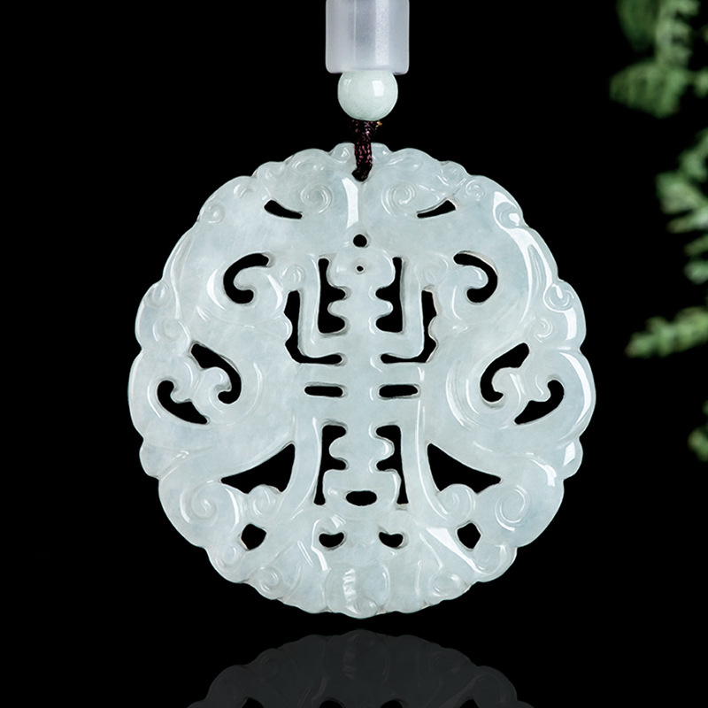 Jewelry & Watches Company - Collana con Pendente Drago in Giadeite