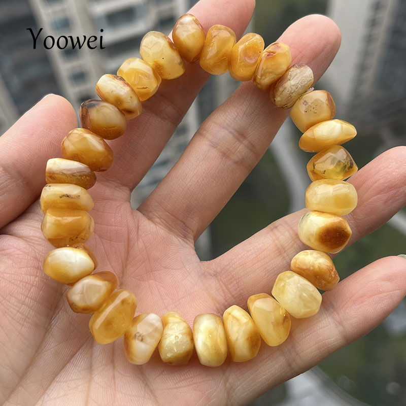 Gemstone Bracelet Healing - Bracciali in Ambra Gialla 100% Naturale