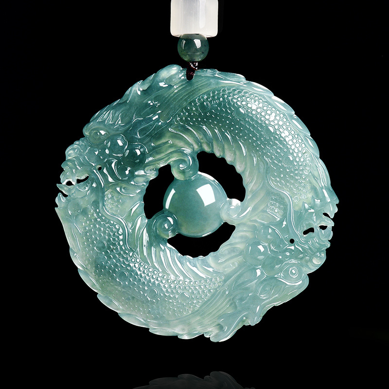 The Jewelry & Watches - Collana con Pendente in Giada Blu