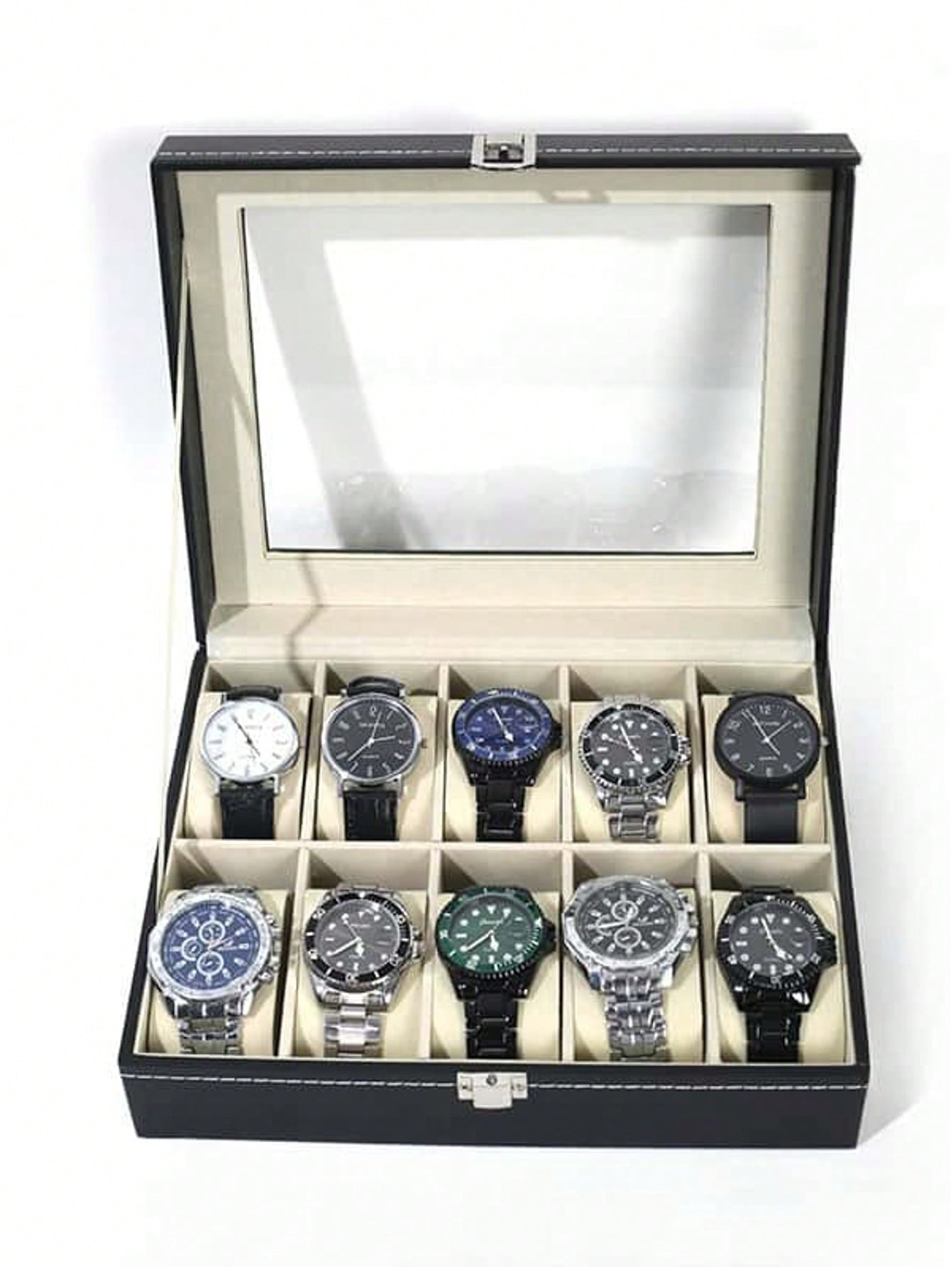 Jewelry Box With Watches - Scatola Porta Orologi in Pelle con