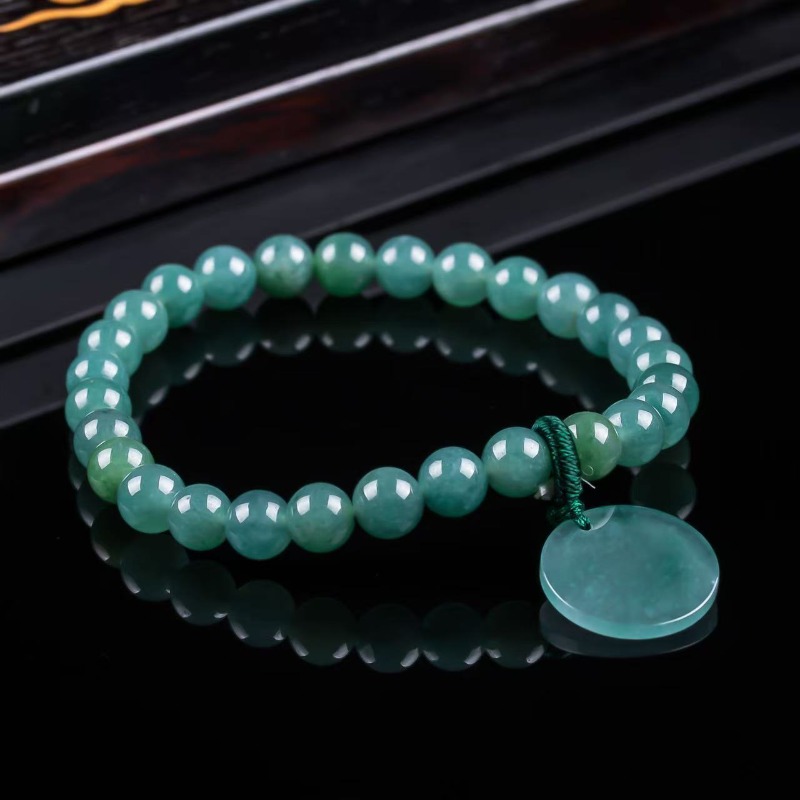 The Jewelry & Watches - Bracciale in Giadeite Naturale Blu Acqua