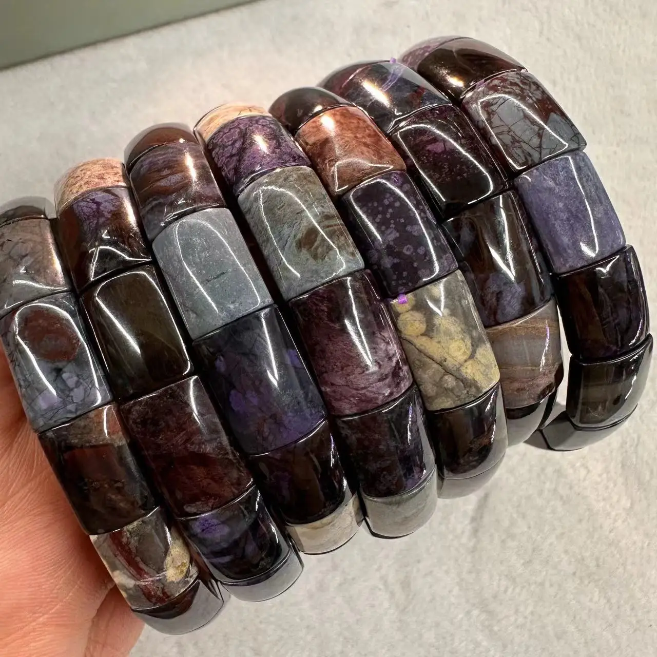 Gemstone Bracelet Healing - AAA Naturale Sugilite Braccialetto 10*13mm Della