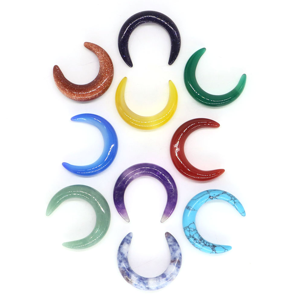 30mm mezzaluna forma di luna c - Gemstone Bracelet Healing recensione e prezzo