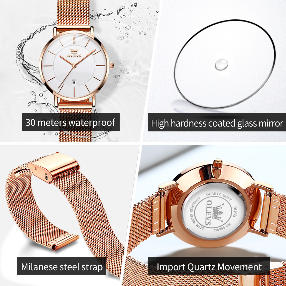 OLEVS Orologio da donna 5869 O - Jewelry Watch recensione e prezzo