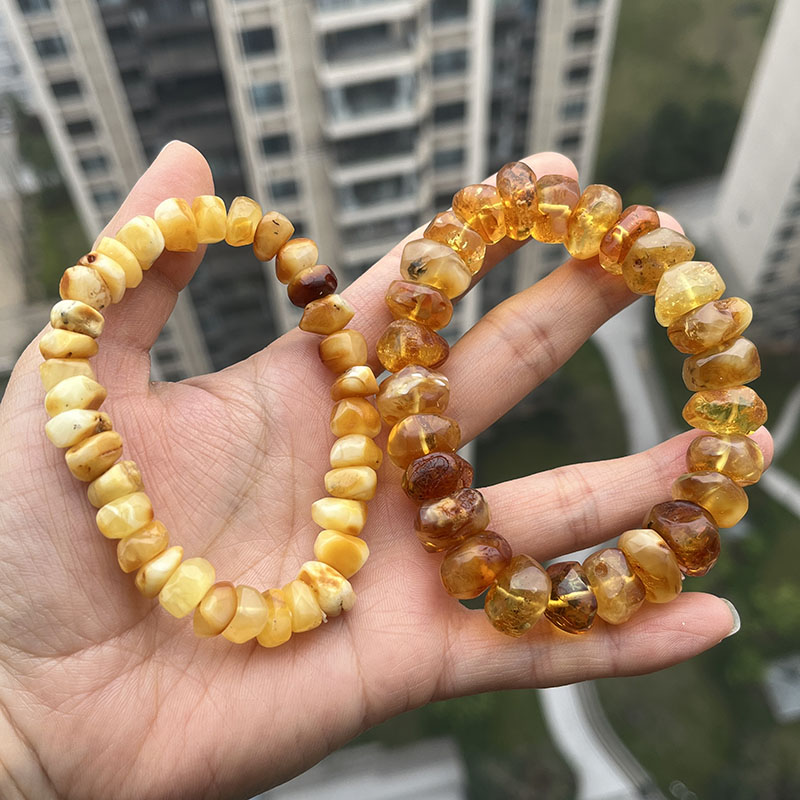 Bracciali in Ambra Gialla 100% - Gemstone Bracelet Healing recensione e prezzo