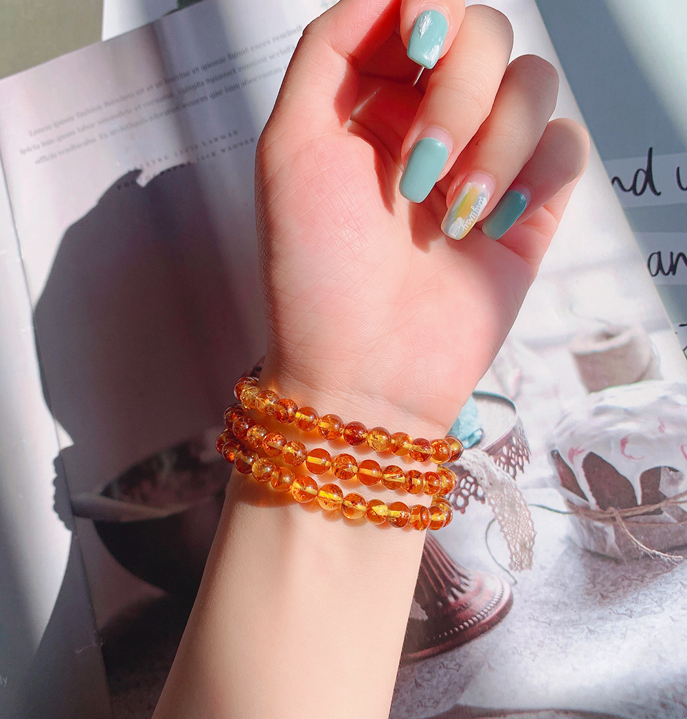 Bracciale Piebald ambra aranci - Gemstone Bracelet Healing recensione e prezzo