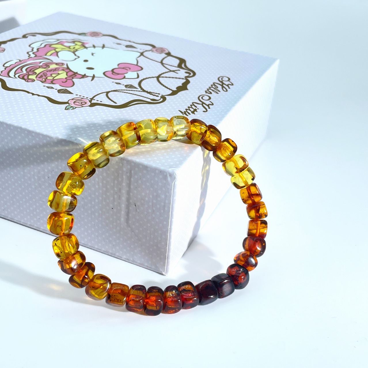 Bracciale in Ambra Naturale pe - Gemstone Bracelet Healing recensione e prezzo